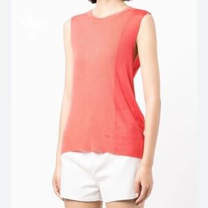 Emporio Armani Vibrant Coral Tank Top size 46